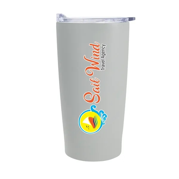20 oz. stainless steel tumbler with double wall construction and snap-on,... from ASI 61125 Hit Promotional Products / Hit®