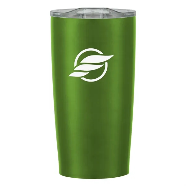 20 oz. stainless steel tumbler with double wall construction and snap-on,... from ASI 61125 Hit Promotional Products / Hit®