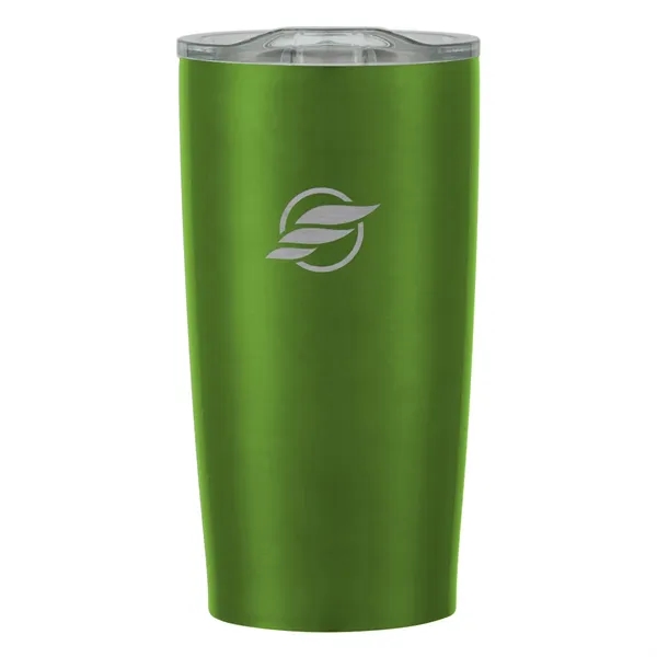 20 oz. stainless steel tumbler with double wall construction and snap-on,... from ASI 61125 Hit Promotional Products / Hit®
