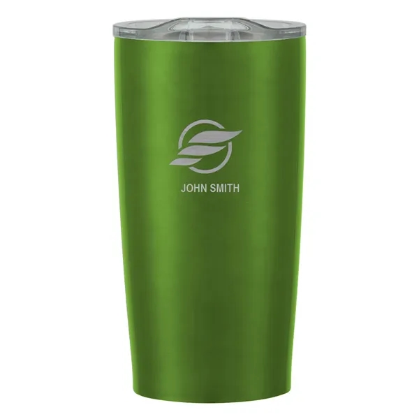 20 oz. stainless steel tumbler with double wall construction and snap-on,... from ASI 61125 Hit Promotional Products / Hit®