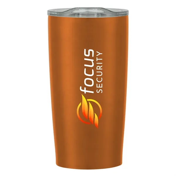 20 oz. stainless steel tumbler with double wall construction and snap-on,... from ASI 61125 Hit Promotional Products / Hit®