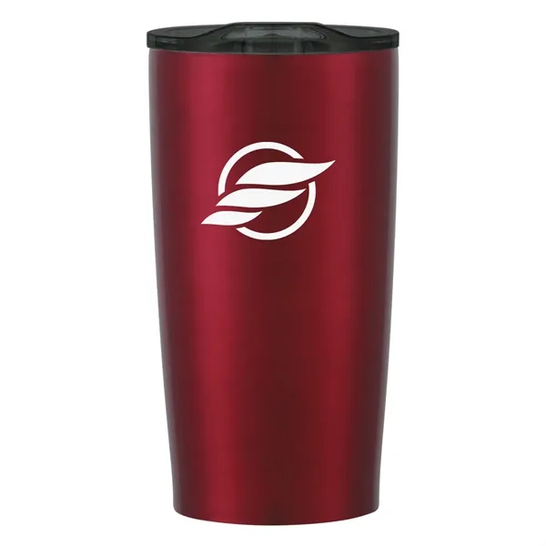 20 oz. stainless steel tumbler with double wall construction and snap-on,... from ASI 61125 Hit Promotional Products / Hit®