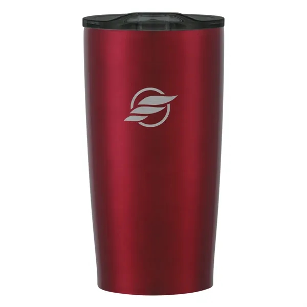 20 oz. stainless steel tumbler with double wall construction and snap-on,... from ASI 61125 Hit Promotional Products / Hit®