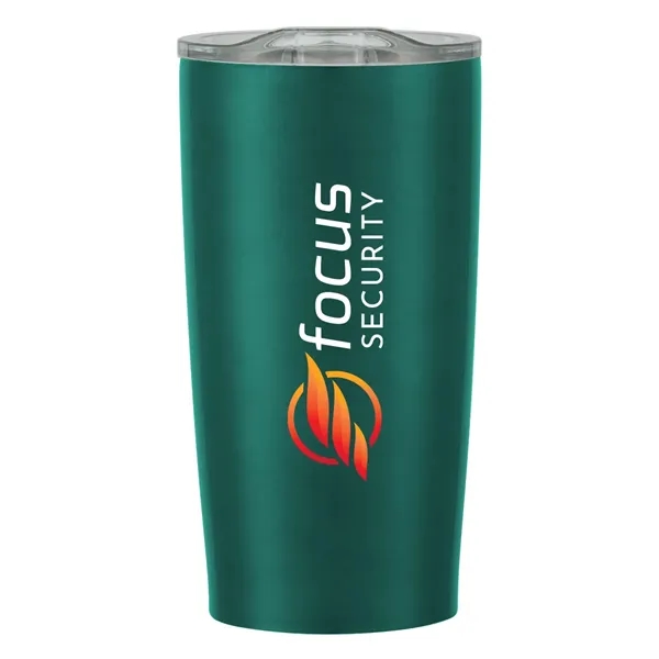 20 oz. stainless steel tumbler with double wall construction and snap-on,... from ASI 61125 Hit Promotional Products / Hit®