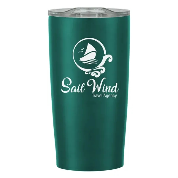 20 oz. stainless steel tumbler with double wall construction and snap-on,... from ASI 61125 Hit Promotional Products / Hit®