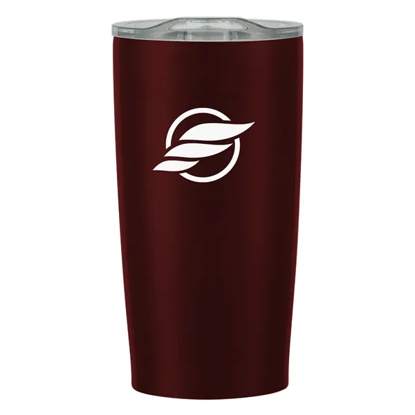 20 oz. stainless steel tumbler with double wall construction and snap-on,... from ASI 61125 Hit Promotional Products / Hit®
