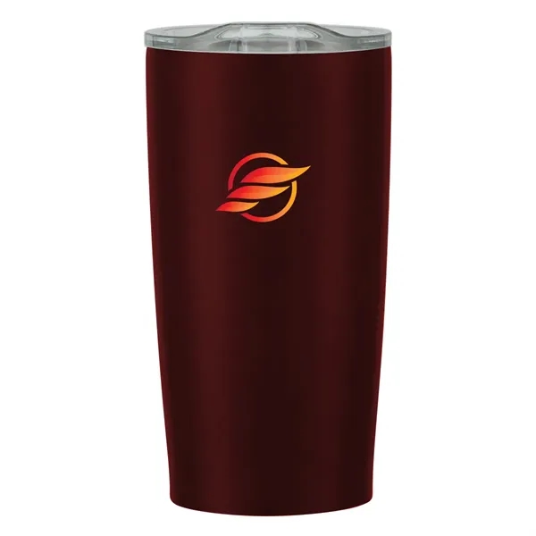 20 oz. stainless steel tumbler with double wall construction and snap-on,... from ASI 61125 Hit Promotional Products / Hit®