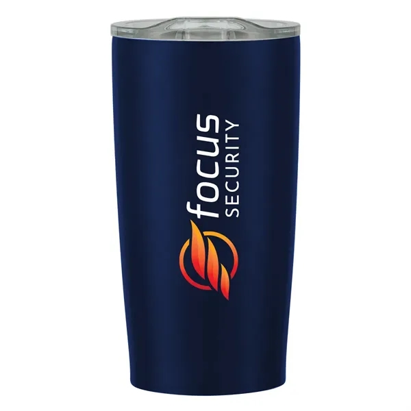 20 oz. stainless steel tumbler with double wall construction and snap-on,... from ASI 61125 Hit Promotional Products / Hit®