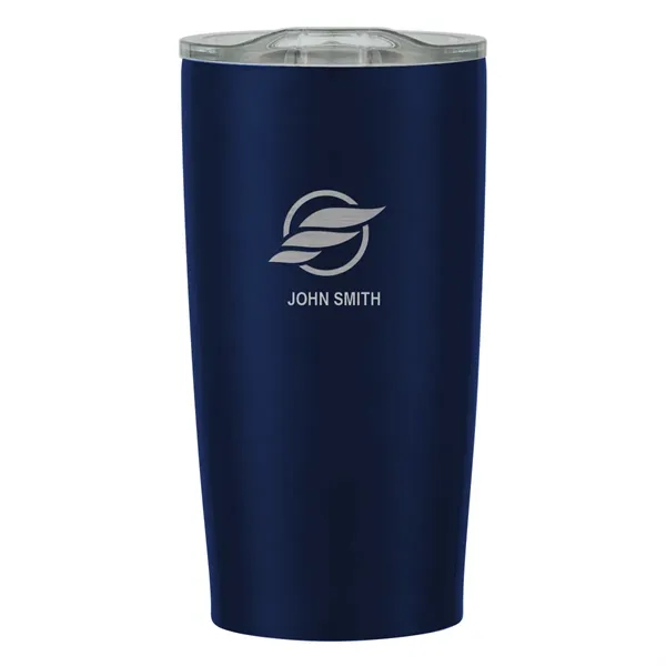 20 oz. stainless steel tumbler with double wall construction and snap-on,... from ASI 61125 Hit Promotional Products / Hit®