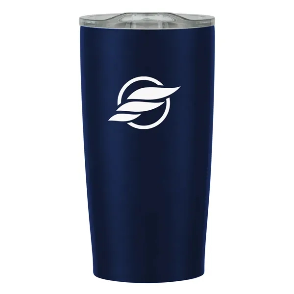 20 oz. stainless steel tumbler with double wall construction and snap-on,... from ASI 61125 Hit Promotional Products / Hit®