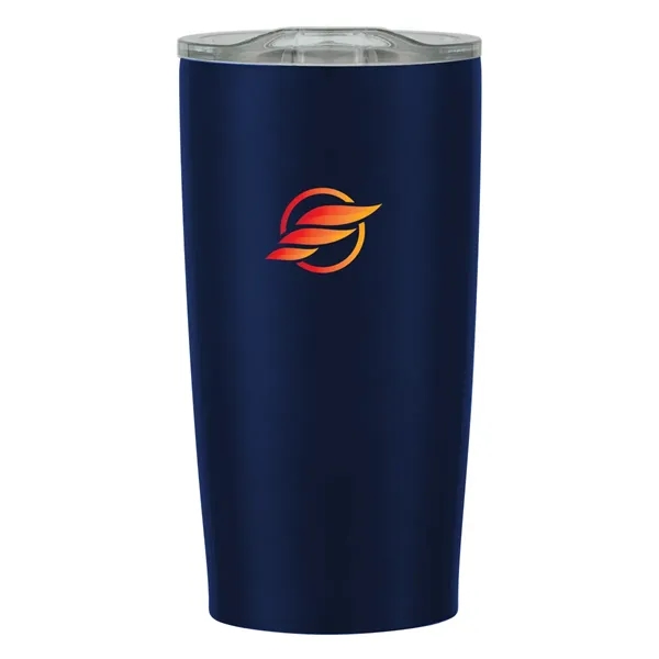 20 oz. stainless steel tumbler with double wall construction and snap-on,... from ASI 61125 Hit Promotional Products / Hit®