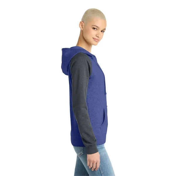 District Women's Lightweight Fleece Raglan Hoodie.... from ASI 84863 SanMar