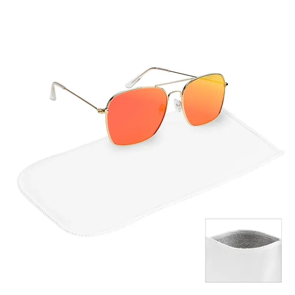 Aviator sunglasses and microfiber sunglasses pouch.... from ASI 61125 Hit Promotional Products / Hit®