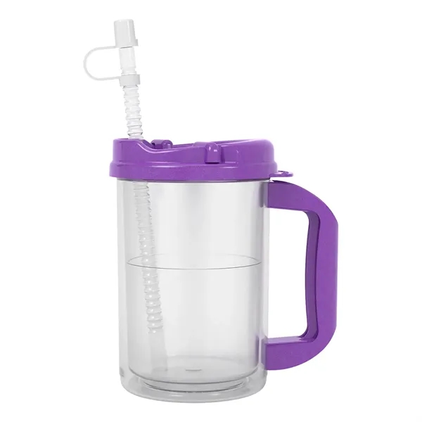 20 oz. double wall insulated polypropylene travel mug with lid and... from ASI 61125 Hit Promotional Products / Hit®