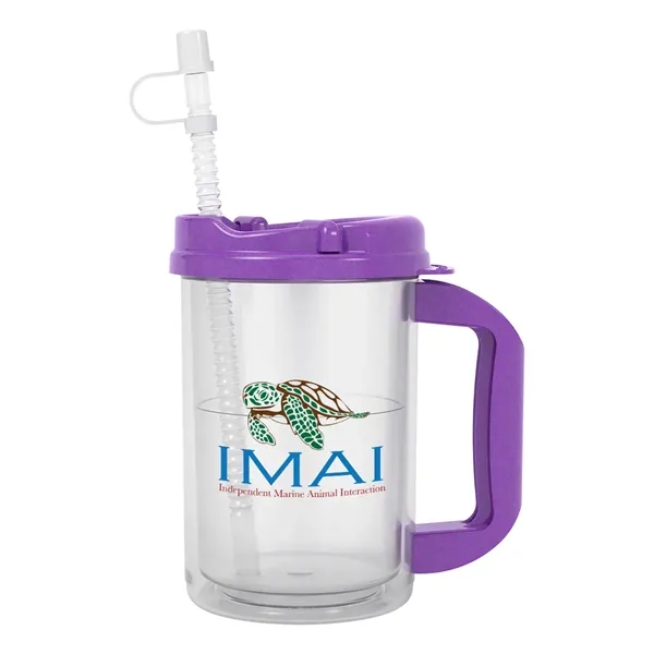 20 oz. double wall insulated polypropylene travel mug with lid and... from ASI 61125 Hit Promotional Products / Hit®