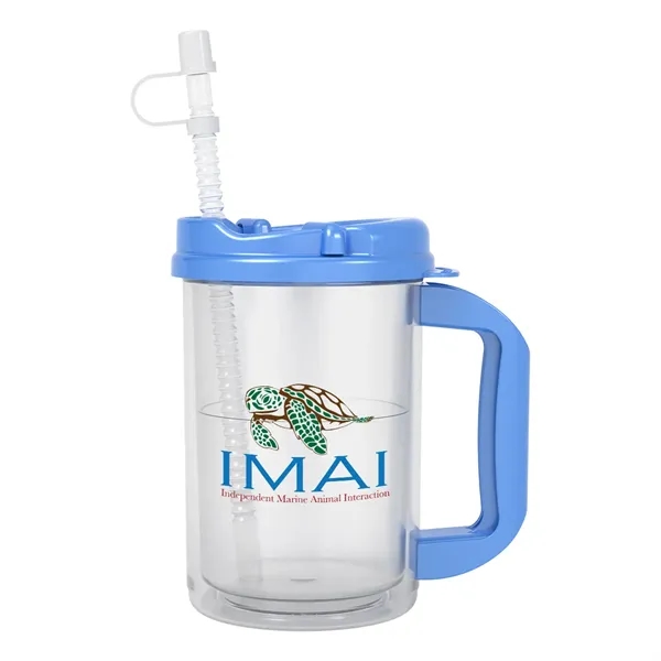 20 oz. double wall insulated polypropylene travel mug with lid and... from ASI 61125 Hit Promotional Products / Hit®
