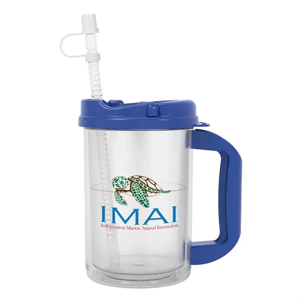 20 oz. double wall insulated polypropylene travel mug with lid and... from ASI 61125 Hit Promotional Products / Hit®