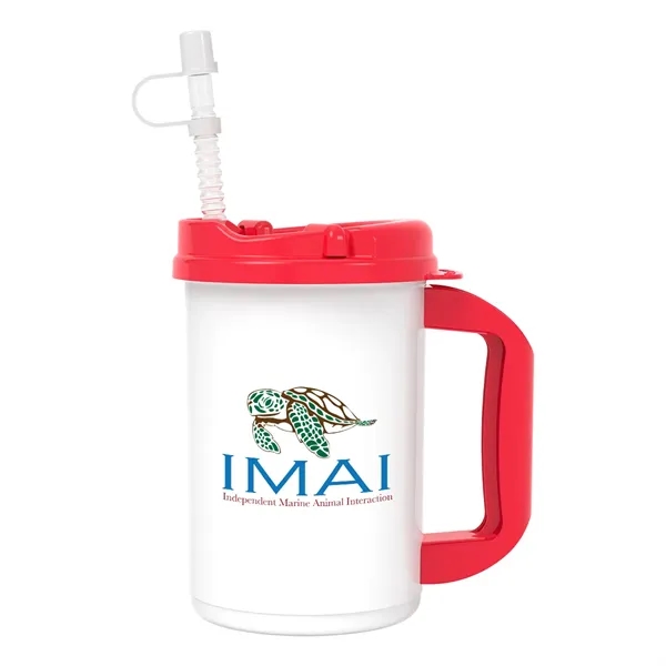 20 oz. double wall insulated polypropylene travel mug with lid and... from ASI 61125 Hit Promotional Products / Hit®