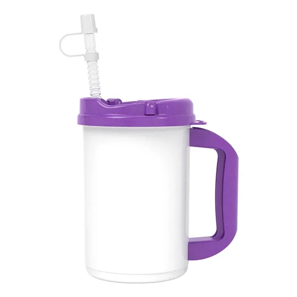 20 oz. double wall insulated polypropylene travel mug with lid and... from ASI 61125 Hit Promotional Products / Hit®