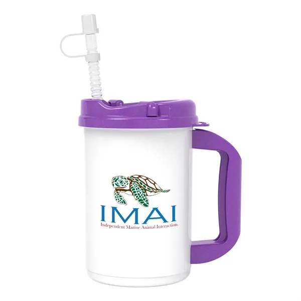 20 oz. double wall insulated polypropylene travel mug with lid and... from ASI 61125 Hit Promotional Products / Hit®
