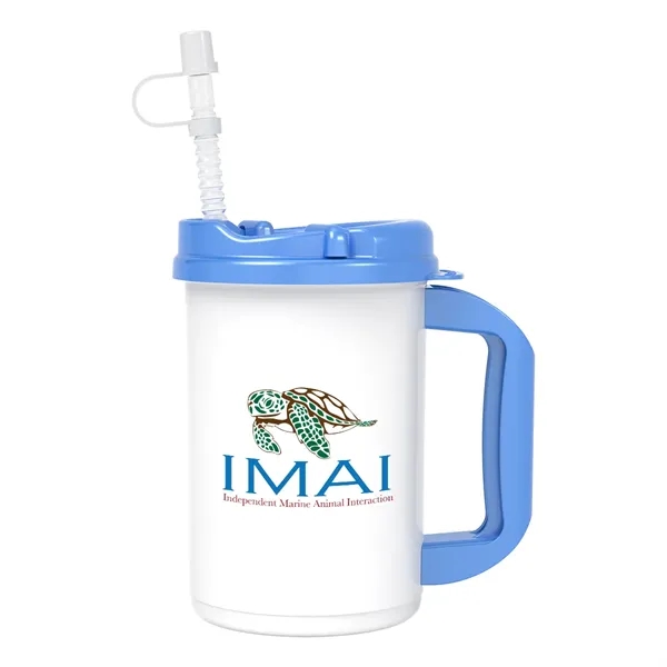 20 oz. double wall insulated polypropylene travel mug with lid and... from ASI 61125 Hit Promotional Products / Hit®