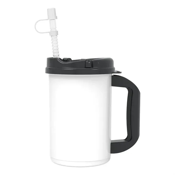 20 oz. double wall insulated polypropylene travel mug with lid and... from ASI 61125 Hit Promotional Products / Hit®