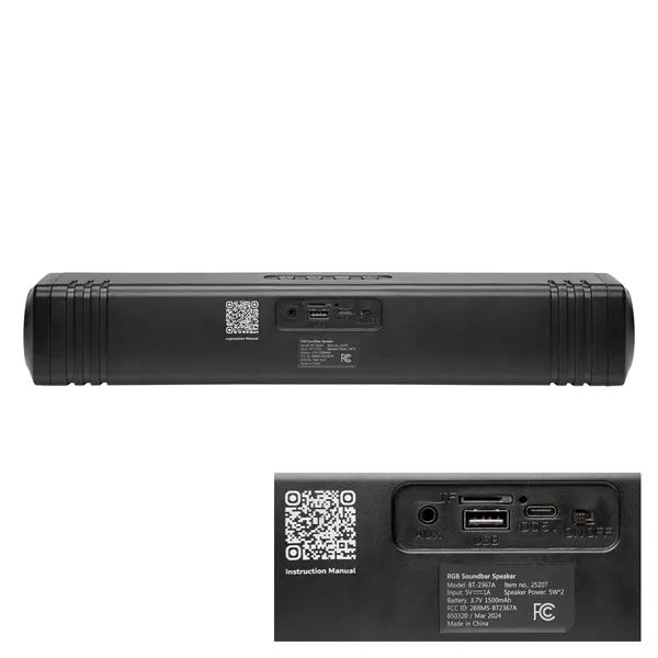 Soundbar-style speaker with wireless Bluetooth connectivity.... from ASI 61125 Hit Promotional Products / Hit®
