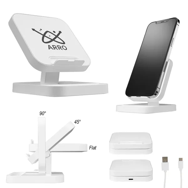 Qi-enabled wireless charger and phone stand.... from ASI 61125 Hit Promotional Products / Hit®