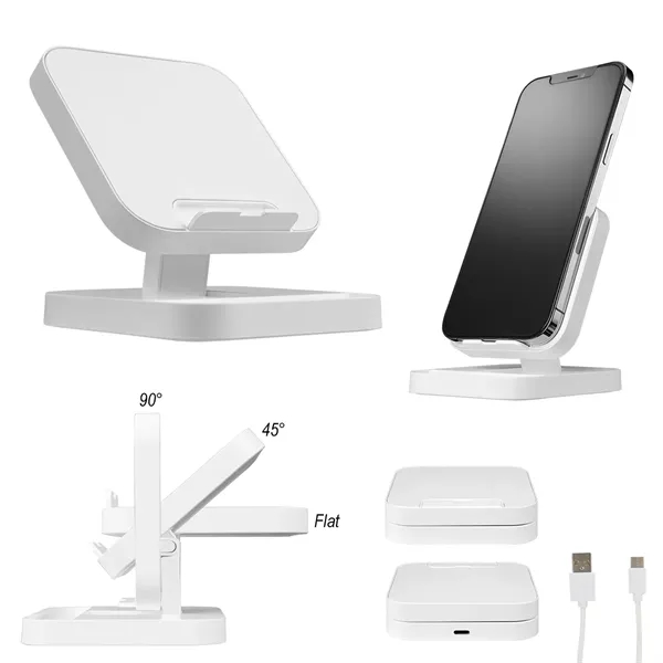 Qi-enabled wireless charger and phone stand.... from ASI 61125 Hit Promotional Products / Hit®