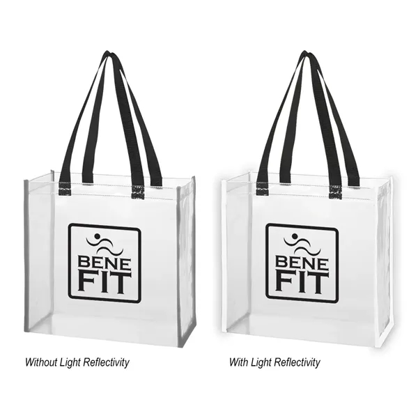 6" x 12" x 12" clear EVA tote bag with reflective... from ASI 61125 Hit Promotional Products / Hit®