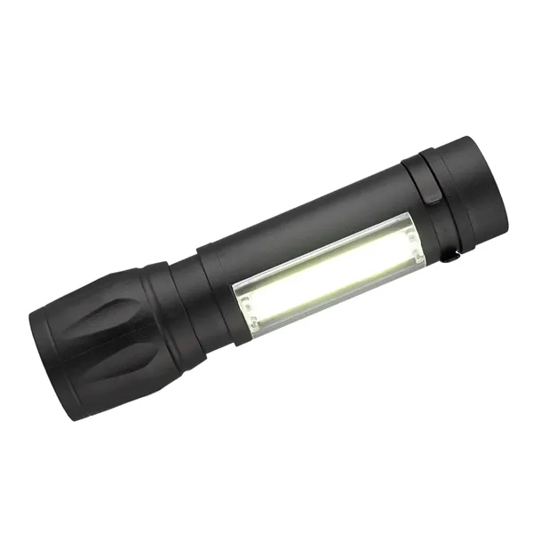 Rechargeable flashlight with bright white LED light.... from ASI 61125 Hit Promotional Products / Hit®
