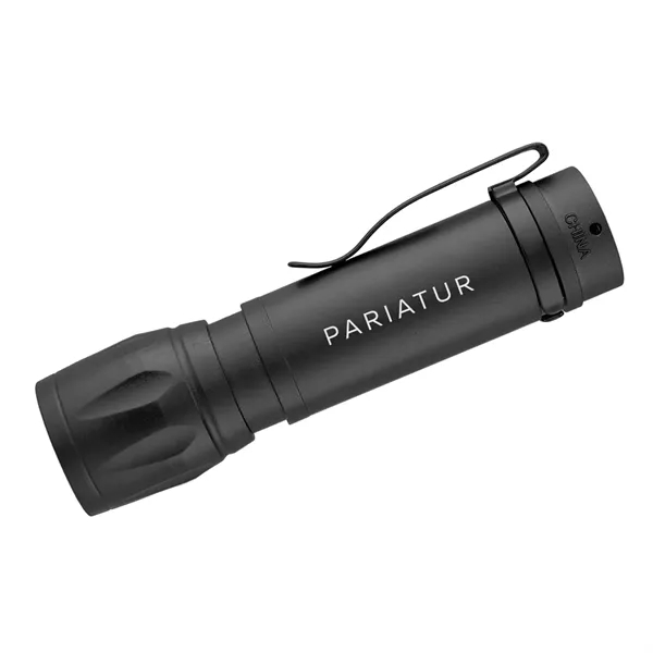 Rechargeable flashlight with bright white LED light.... from ASI 61125 Hit Promotional Products / Hit®