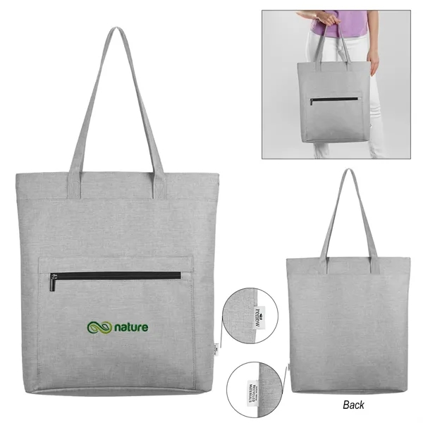 rPET heathered tote bag with 27" handles.... from ASI 61125 Hit Promotional Products / Hit®