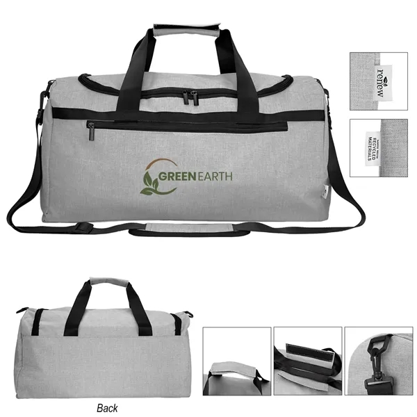 8" x 11" x 19" heathered rPET duffel bag.... from ASI 61125 Hit Promotional Products / Hit®