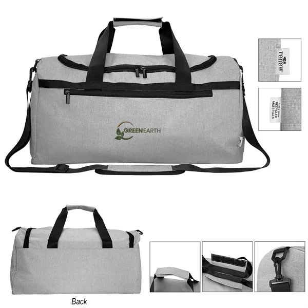 8" x 11" x 19" heathered rPET duffel bag.... from ASI 61125 Hit Promotional Products / Hit®