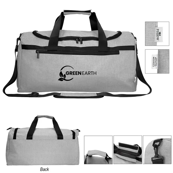 8" x 11" x 19" heathered rPET duffel bag.... from ASI 61125 Hit Promotional Products / Hit®
