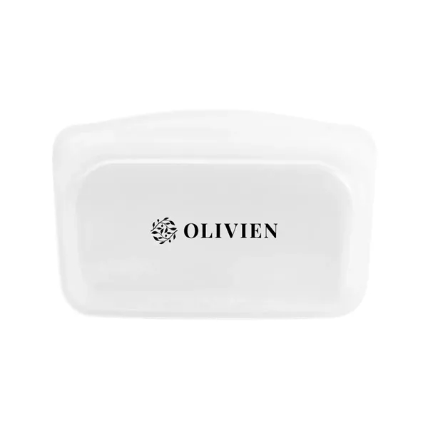 Reusable silicone snack bag with labeling.... from ASI 61125 Hit Promotional Products / Hit®