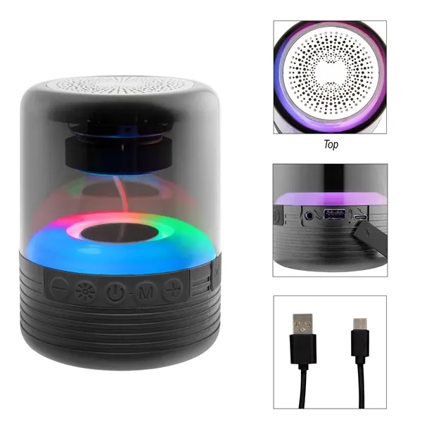 Wireless Bluetooth speaker with multi-color LED lights.... from ASI 61125 Hit Promotional Products / Hit®