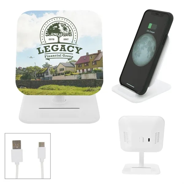 Wireless charging pad and phone stand.... from ASI 61125 Hit Promotional Products / Hit®