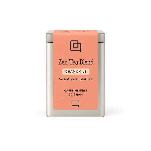 Elegant tin with 10 premium pyramid tea bags, customizable in full... from ASI 72657 Active Life Promo