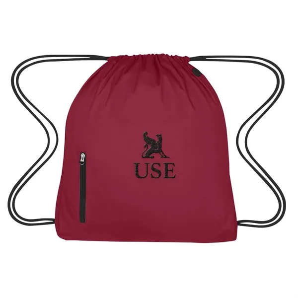 High density pongee nylon material drawstring pack.... from ASI 61125 Hit Promotional Products / Hit®