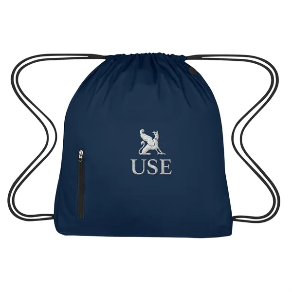 High density pongee nylon material drawstring pack.... from ASI 61125 Hit Promotional Products / Hit®