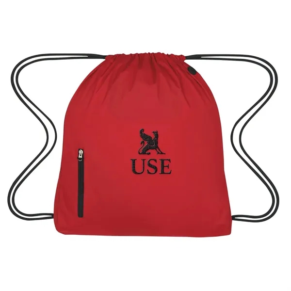 High density pongee nylon material drawstring pack.... from ASI 61125 Hit Promotional Products / Hit®