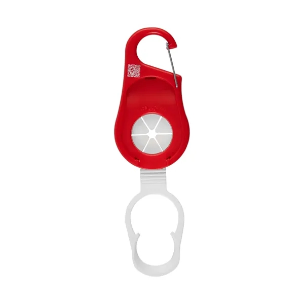 Carabiner with towel holder and water bottle holder.... from ASI 61125 Hit Promotional Products / Hit®