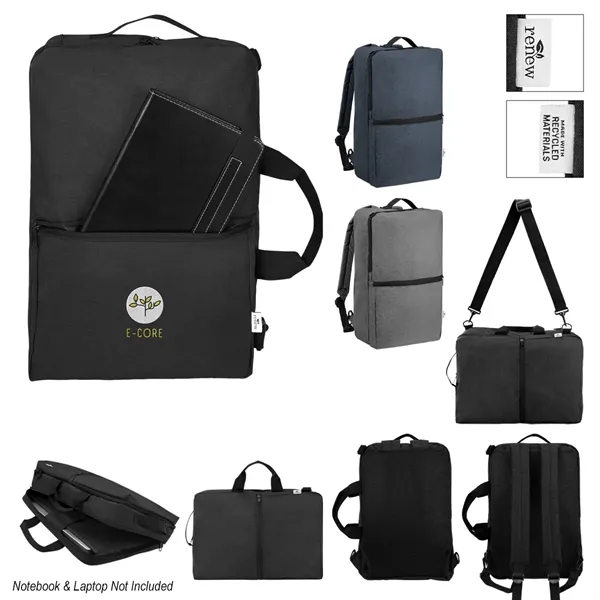 Convertible backpack made of 600D heathered polyester and rPET.... from ASI 61125 Hit Promotional Products / Hit®