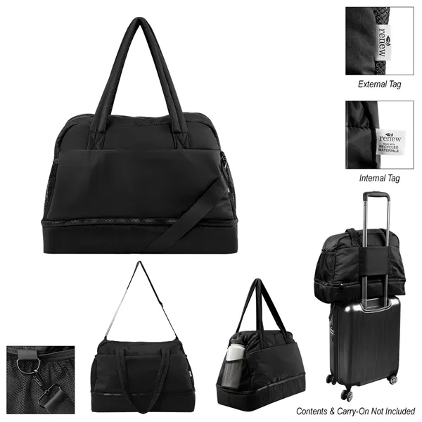 rPET duffel bag with drop bottom.... from ASI 61125 Hit Promotional Products / Hit®