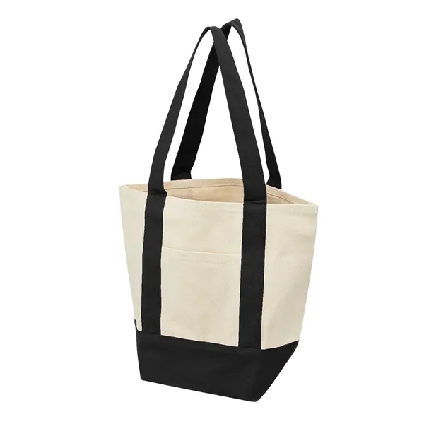 Recycled cotton canvas tote bag with front pocket and 18" handles.... from ASI 61125 Hit Promotional Products / Hit®