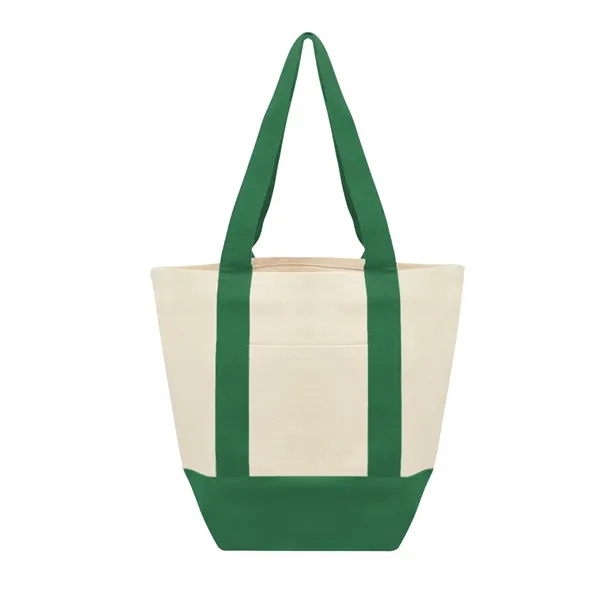Recycled cotton canvas tote bag with front pocket and 18" handles.... from ASI 61125 Hit Promotional Products / Hit®