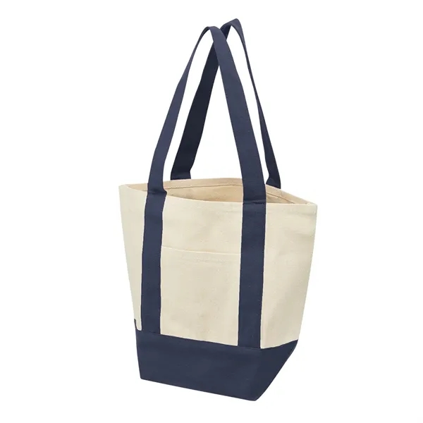 Recycled cotton canvas tote bag with front pocket and 18" handles.... from ASI 61125 Hit Promotional Products / Hit®