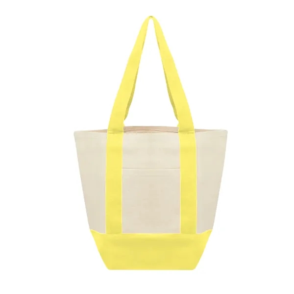 Recycled cotton canvas tote bag with front pocket and 18" handles.... from ASI 61125 Hit Promotional Products / Hit®